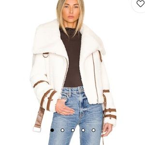 Bailey motto jacket in vanilla bean